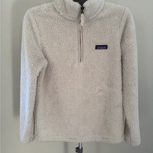 Patagonia Women's Off-White Fleece Quarter Zip